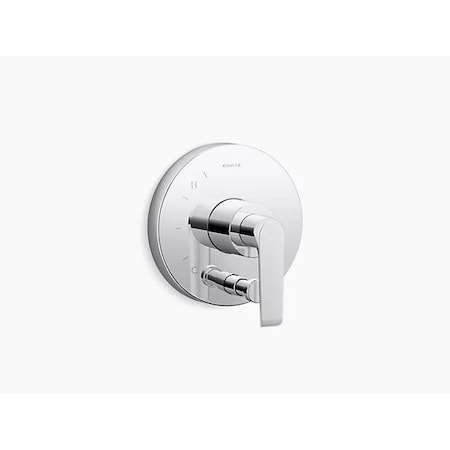 Kohler Avid R/T Valve Trim W/Div, Lvr T97019-4-CP